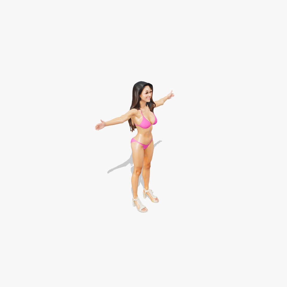 Vibrant Pink Bikini Character model pack